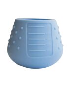 TIDY TOT Pahar albastru din silicon Fleur de Jardin 50 ml