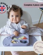TIDY TOT Set premium de diversificare Fleur Jardin sandmauve