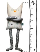 TIKNIK Papusa perna hand made pentru copii Bufnita Bobo 80 cm