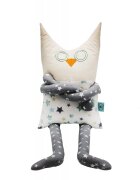 TIKNIK Papusa perna hand made pentru copii Bufnita Bobo 80 cm