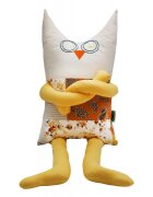 TIKNIK Papusa perna hand made pentru copii Bufnita Lulu 80 cm