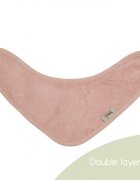 Timboo Baveta textila cu doua straturi tip bandana din bambus Misty Rose
