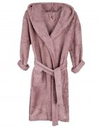 Timboo Halat de baie frotir din bambus pentru copii 8-10 ani Mellow Mauve