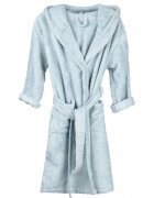 Timboo Halat de baie frotir din bambus pentru copii 8-10 ani Sea Blue