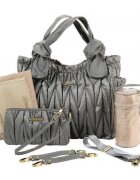 timi&amp;leslie Geanta pentru scutece multifunctionala timileslie 7 in 1 Marie Antoinette Silver