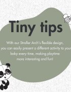 TINY LOVE Jucarie carucior arcada sunny stroll black white decor