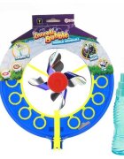 Toi-Toys Jucarie de facut baloane de sapun cu morisca si lumini Albastru 24x40 cm