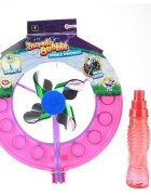 Toi-Toys Jucarie de facut baloane de sapun cu morisca si lumini Roz 24x40 cm