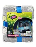 Toi-Toys Paturica cu dinozauri fosforescenti 130x150 cm