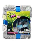 Toi-Toys Paturica cu dinozauri fosforescenti 130x150 cm