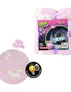 Toi-Toys Paturica cu unicorni fosforescenti 130x150 cm