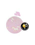 Toi-Toys Paturica cu unicorni fosforescenti 130x150 cm