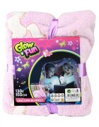 Toi-Toys Paturica cu unicorni fosforescenti 130x150 cm