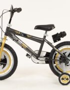 TOIMSA Bicicleta copii Batman 16 inch cu roti ajutatoare si sticluta de apa cu suport de la 5 ani inaltimea 110-120 cm scaun si ghidon reglabile pe inaltime scut frontal