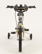 TOIMSA Bicicleta copii Batman 16 inch cu roti ajutatoare si sticluta de apa cu suport de la 5 ani inaltimea 110-120 cm scaun si ghidon reglabile pe inaltime scut frontal