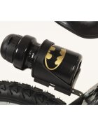 TOIMSA Bicicleta copii Batman 16 inch cu roti ajutatoare si sticluta de apa cu suport de la 5 ani inaltimea 110-120 cm scaun si ghidon reglabile pe inaltime scut frontal