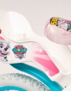 TOIMSA Bicicleta copii Paw Patrol Girl 16 inch cu cosulet frontal si scaunel pentru papusi de la 5 ani inaltimea recomandata 110-120 cm scaun si ghidon reglabile roti ajutatoare detasabile