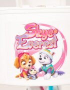TOIMSA Bicicleta copii Paw Patrol Girl 16 inch cu cosulet frontal si scaunel pentru papusi de la 5 ani inaltimea recomandata 110-120 cm scaun si ghidon reglabile roti ajutatoare detasabile