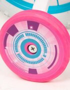 TOIMSA Bicicleta copii Paw Patrol Girl 16 inch cu cosulet frontal si scaunel pentru papusi de la 5 ani inaltimea recomandata 110-120 cm scaun si ghidon reglabile roti ajutatoare detasabile