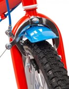 TOIMSA Bicicleta copii Paw Patrol Red 16 inch cu roti ajutatoare si sticluta de apa cu suport anvelope cu profil gros scaun si ghidon reglabile pe inaltime frana de mana pe ambele roti