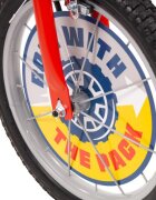 TOIMSA Bicicleta copii Paw Patrol Red 16 inch cu roti ajutatoare si sticluta de apa cu suport anvelope cu profil gros scaun si ghidon reglabile pe inaltime frana de mana pe ambele roti