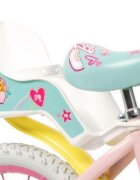 TOIMSA Bicicleta pentru copii Barbie 16 inch cu roti ajutatoare cos frontal si scaun pentru papusi