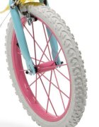 TOIMSA Bicicleta pentru copii Barbie 16 inch cu roti ajutatoare cos frontal si scaun pentru papusi