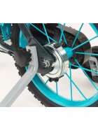 TOIMSA Bicicleta pentru copii Blue Ice 14 inch cu roti ajutatoare suport si sticla de apa