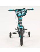 TOIMSA Bicicleta pentru copii Blue Ice 14 inch cu roti ajutatoare suport si sticla de apa