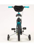TOIMSA Bicicleta pentru copii Blue Ice 14 inch cu roti ajutatoare suport si sticla de apa