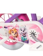 TOIMSA Bicicleta pentru copii Paw Patrol Girl 12 inch inaltime utilizator 85-100 cm roti ajutatoare cos frontal scaunel pentru papusa