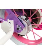 TOIMSA Bicicleta pentru copii Paw Patrol Girl 12 inch inaltime utilizator 85-100 cm roti ajutatoare cos frontal scaunel pentru papusa
