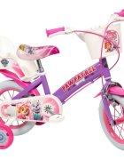 TOIMSA Bicicleta pentru copii Paw Patrol Girl 12 inch inaltime utilizator 85-100 cm roti ajutatoare cos frontal scaunel pentru papusa
