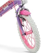TOIMSA Bicicleta pentru copii Paw Patrol Girl 14 inch inaltime utilizator 105-117 cm roti ajutatoare cos frontal scaunel pentru papusa
