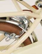 TOIMSA Bicicleta pentru copii Vintage Beige 16 inch cu roti ajutatoare cos si portbagaj inaltime utilizator 100-120 cm