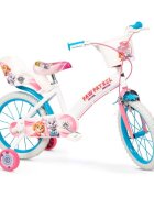 TOIMSA Bicicleta pentru fetite Paw Patrol Girl 14 inch cu roti ajutatoare 2 cosulete frana de mana pe ambele roti scaun si ghidon reglabile pe inaltime