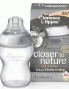 TOMMEE TIPPEE Biberon anticolici 260 ml PP tetina din silicon cu forma anatomica 0luni+