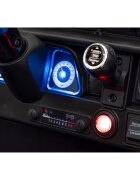 Toyota Masinuta electrica pentru copii FJ Cruiser 4x4 negru 90W cu telecomanda sunete suspensii lumini panou audio scaun piele si roti din spuma Eva