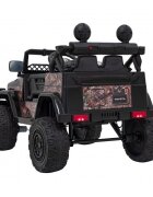 Toyota Masinuta electrica pentru copii FJ Cruiser 4x4 negru 90W cu telecomanda sunete suspensii lumini panou audio scaun piele si roti din spuma Eva