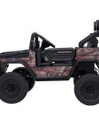 Toyota Masinuta electrica pentru copii FJ Cruiser 4x4 negru 90W cu telecomanda sunete suspensii lumini panou audio scaun piele si roti din spuma Eva