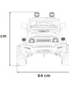 Toyota Masinuta electrica pentru copii FJ Cruiser 4x4 verde 90W cu telecomanda sunete suspensii lumini panou audio scaun piele si roti din spuma Eva