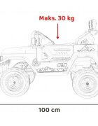 Toyota Masinuta electrica pentru copii FJ Cruiser 4x4 verde 90W cu telecomanda sunete suspensii lumini panou audio scaun piele si roti din spuma Eva