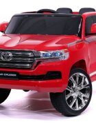 Toyota Masinuta electrica pentru copii Landcruiser Red cu roti EVA scaun din piele deschidere usi scaun piele si telecomanda