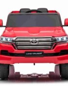 Toyota Masinuta electrica pentru copii Landcruiser Red cu roti EVA scaun din piele deschidere usi scaun piele si telecomanda