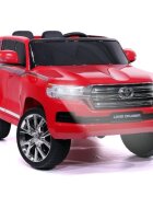 Toyota Masinuta electrica pentru copii Landcruiser Red cu roti EVA scaun din piele deschidere usi scaun piele si telecomanda