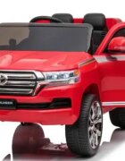 Toyota Masinuta electrica pentru copii Landcruiser Red cu roti EVA scaun din piele deschidere usi scaun piele si telecomanda