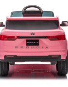 Toyota Masinuta electrica pentru copii Sequoia Pink 50W cu telecomanda 2.4G si licenta Suspensii pornire la buton deschidere usi Slow start si lumini