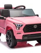 Toyota Masinuta electrica pentru copii Sequoia Pink 50W cu telecomanda 2.4G si licenta Suspensii pornire la buton deschidere usi Slow start si lumini
