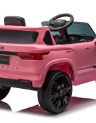 Toyota Masinuta electrica pentru copii Sequoia Pink 50W cu telecomanda 2.4G si licenta Suspensii pornire la buton deschidere usi Slow start si lumini