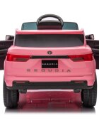 Toyota Masinuta electrica pentru copii Sequoia Pink 50W cu telecomanda 2.4G si licenta Suspensii pornire la buton deschidere usi Slow start si lumini